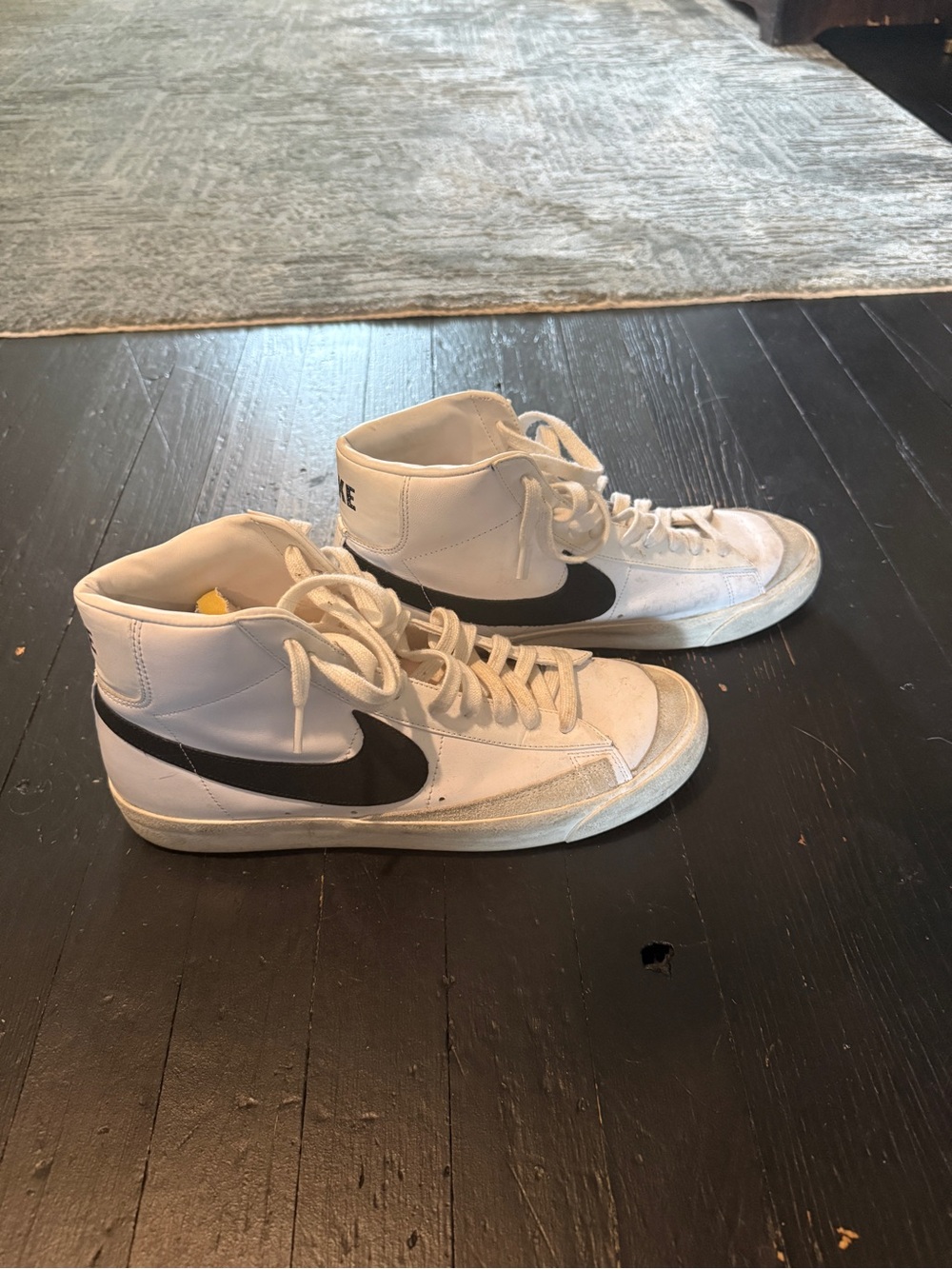 Nike Blazer White and Black High-Top